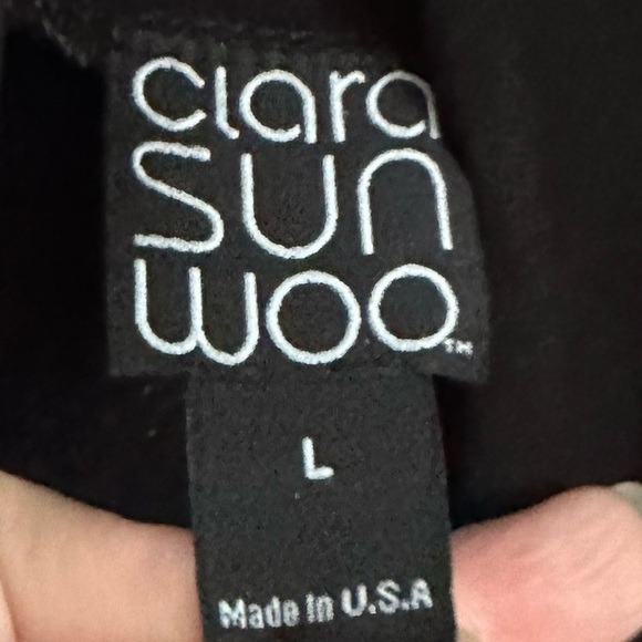 Clara Sun Woo Draped Tunic Cardigan Lightweight Neutral Travel Layering - Picture 6 of 8